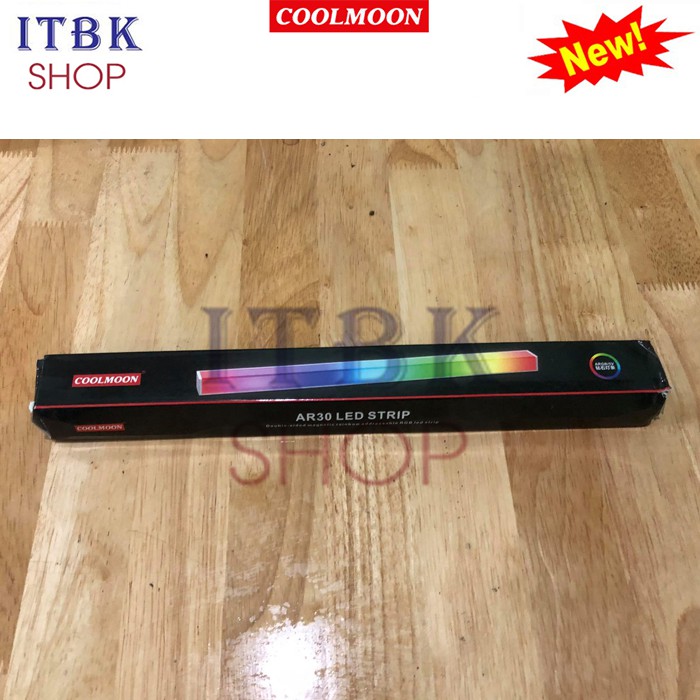 Thanh Led RGB Coolmoon Sáng 2 Mặt Có Nam Châm Đế - Đồng Bộ Hub Coolmoon
