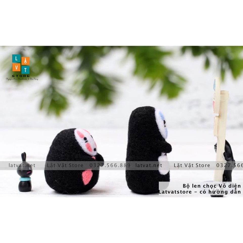 Bộ len chọc Vô diện có hướng dẫn đơn giản cho người mới làm- Needle felting No Face