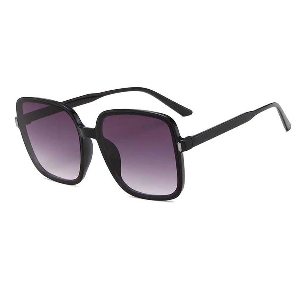 Kính Mát Gọng Vuông Lớn In Họa Tiết Da Báo Phong Cách Âu Mỹ Thanh Lịch Thời Trang