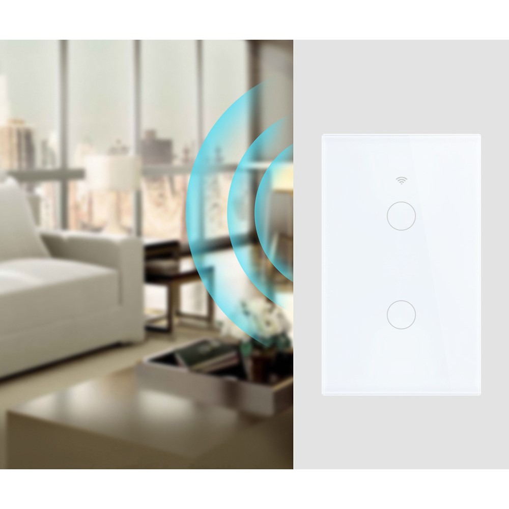 Công Tắc Wifi RF433 Tuya Smart Life 2,3,4 Nút,Thiết kế Hiện Đại,Tương thích với các thiết bị Google Home và Alexa