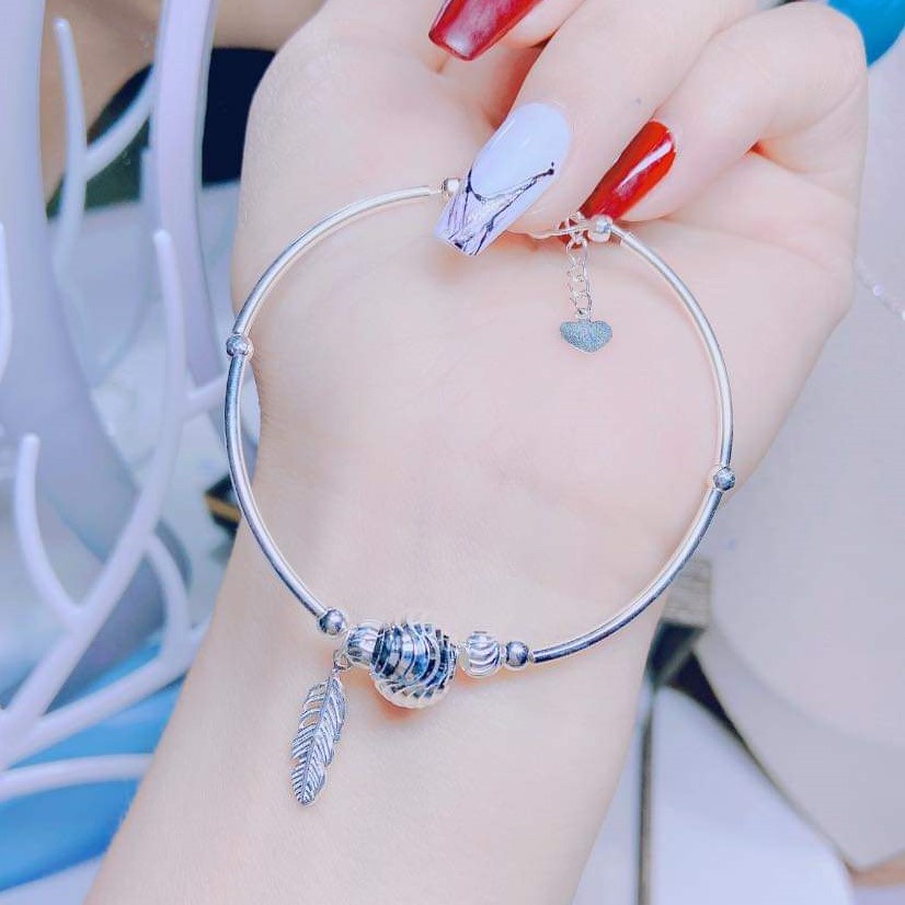 Vòng tay nữ bạc ta phong cách mạnh mẽ cá tính - Trang sức bạc Evasilver