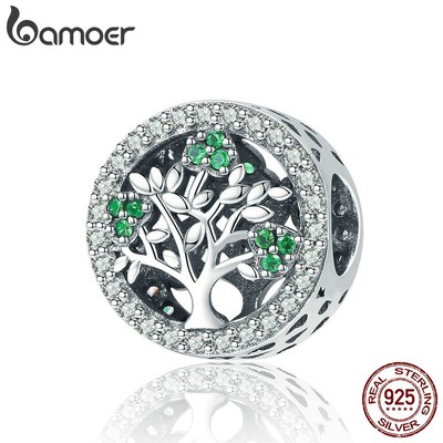 Bamoer Vòng Tay Bạc 925 Mặt Hình Cây Sự Sống Cho Nữ SCC919