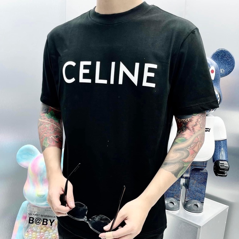 Áo Thun CELINE Basic trẻ trung sang trọng, Áo phông Unisex nam nữ