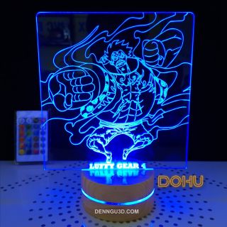 Đèn Để Bàn ONE PIECE Luffy Gear 4 - 16 Màu Kèm Điều Khiển Và Dây Cáp (Có Video)