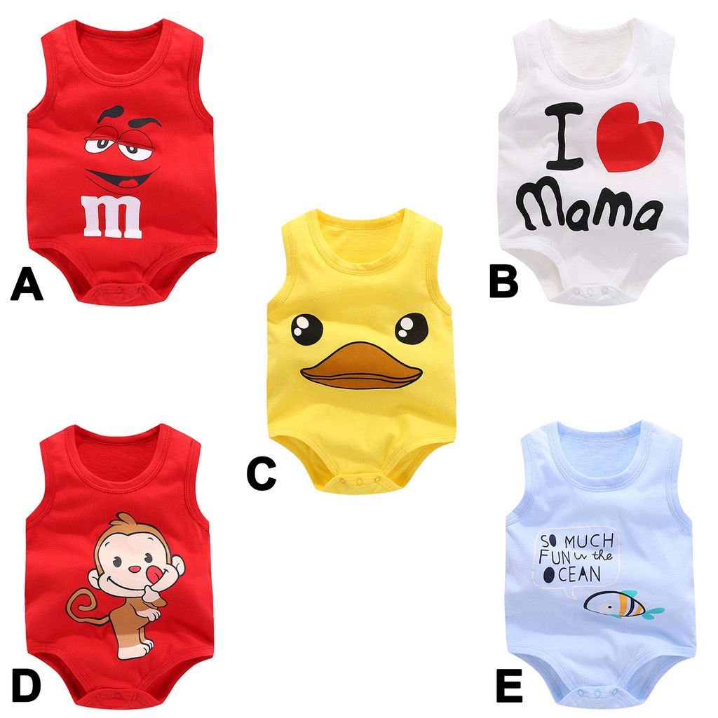 Bộ Áo Liền Quần Dễ Thương Cho Trẻ Sơ Sinh