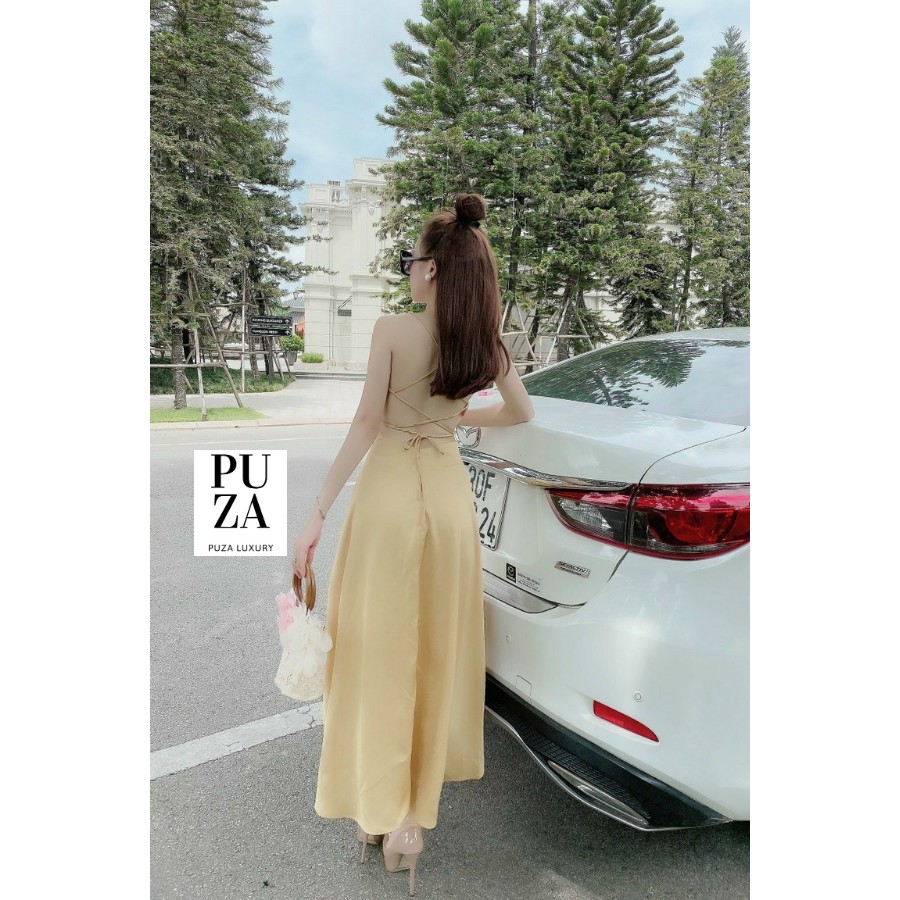 Váy 2 dây thiết kế,váy 2 dây body chất lụa mềm mát xinh đẹp