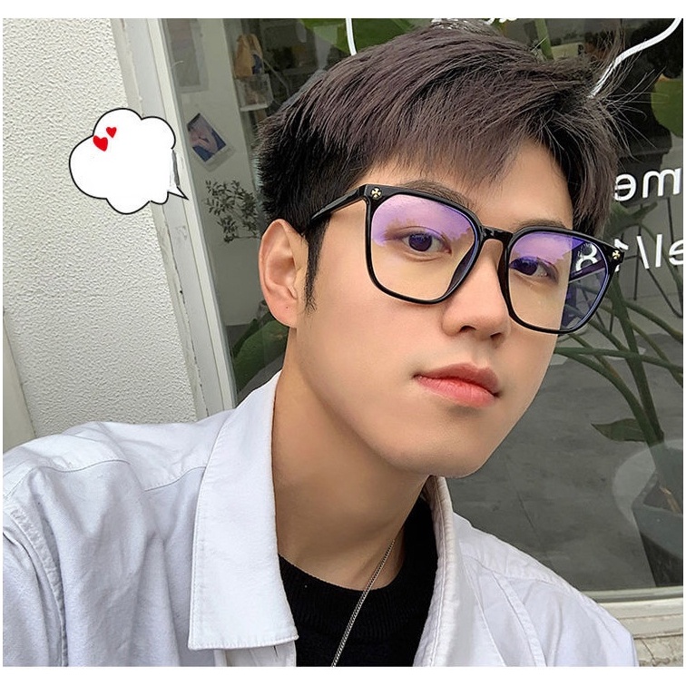 Kính Bảo Vệ Mắt Gọng Đen Chống Ánh Sáng Xanh Thời Trang Cho Nam Và Nữ