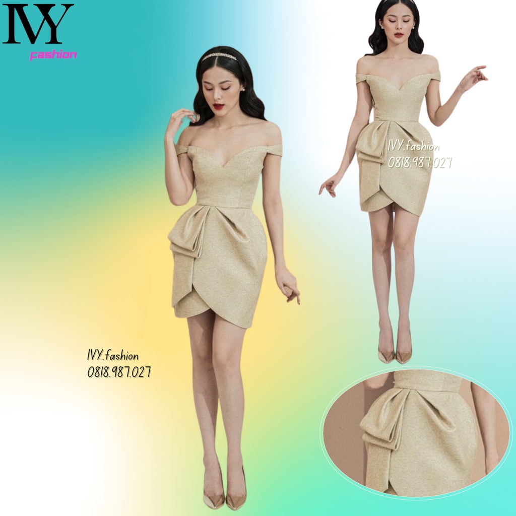 Đầm váy thiết kế ôm body 🔥tafta đứng form mút ngực🔥 trễ vai bèo eo kem đi biển dự tiệc dạo phố bigsize gợi cảm sexy