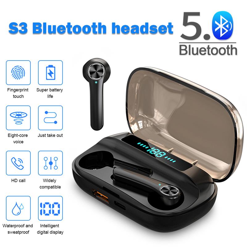 Tai Nghe Không Dây Vitog S3 9D Hifi Bluetooth 5.0 Hd Chất Lượng Cao