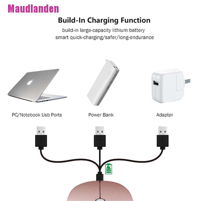 Chuột Máy Tính Không Dây Siêu Mỏng 2.4ghz Có Thể Sạc Được