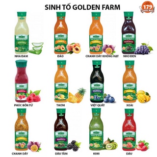 🔶Sinh tố Golden Farm chai 1L đủ mùi🔶