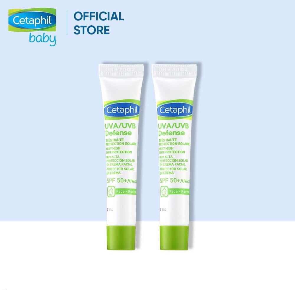 [Gift date 12/2022] Combo 2 Kem chống nắng Cetaphil Uva/Uvb Defense Very High Suncreen Protection SPF50+