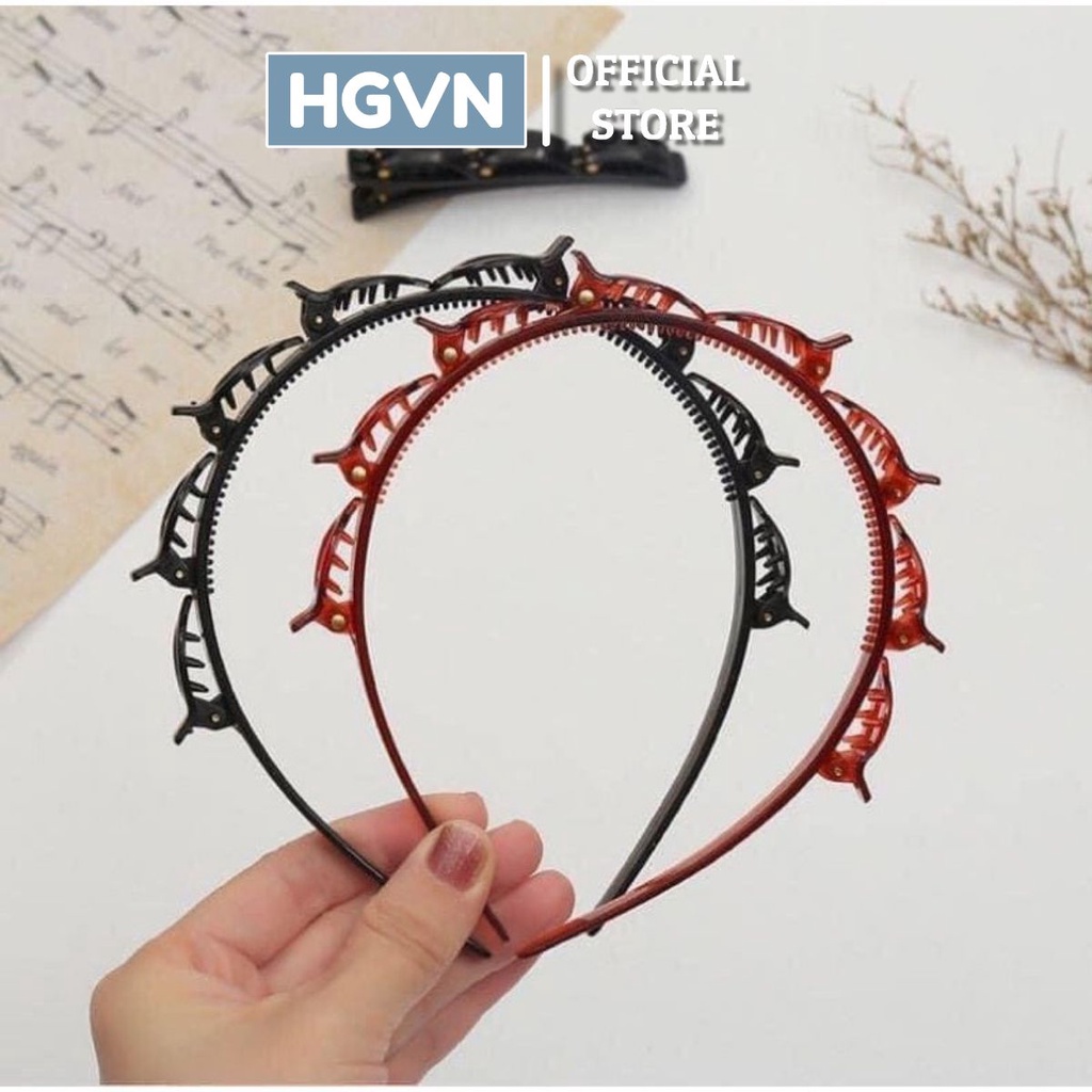 Bờm Tóc Có Kẹp Giữ Tóc Tạo Độ Phồng Siêu Xinh Cho Bạn Gái KT_104
