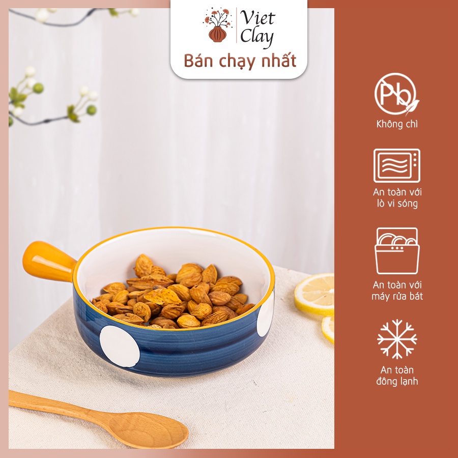 Bát Có Cán, Khay Nướng, Đĩa Gốm Sứ Cao Cấp, Phong Cách Nhật Bản, Decor Nhà Bếp và Bàn Ăn Đẹp