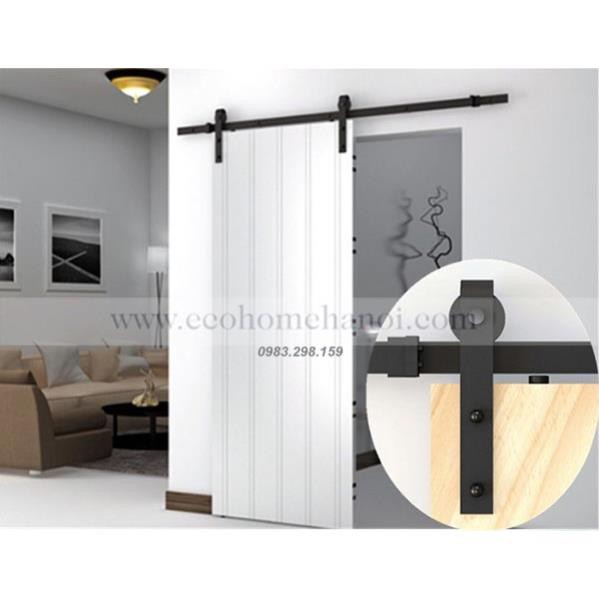 Phụ kiện cửa lùa barn door- Ray treo cửa lùa-Ray treo cửa thông phòng-Hàng dày loại 1-Có ảnh thật