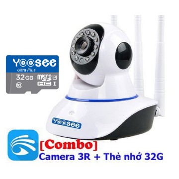 Camera Wifi Yoosee 3 râu 2.0 - Full HD 1080P kèm thẻ nhớ 32GB Chính hãng | BigBuy360 - bigbuy360.vn