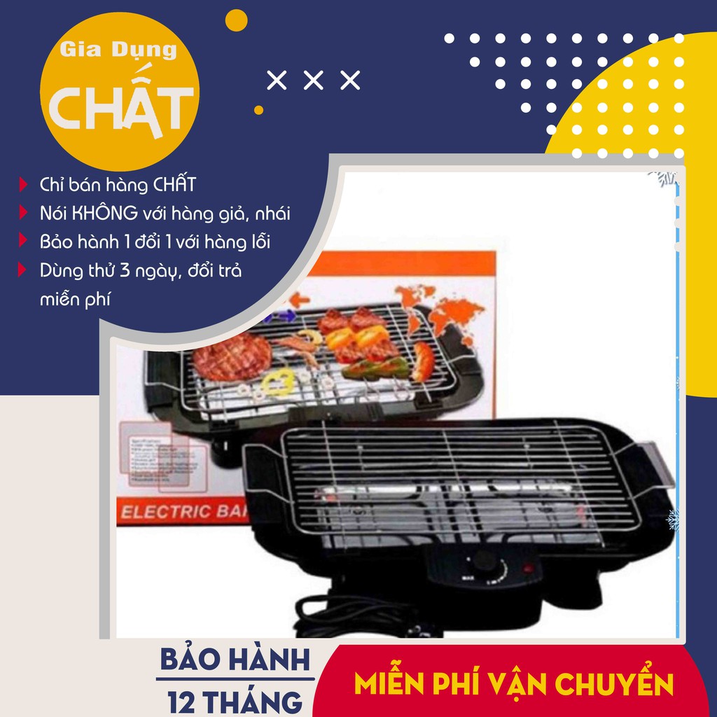 [Hàng Loại 1] Bếp nướng điện không khói Electric Barbercue Grill tiết kiệm điện, an toàn, tiện lợi cho mọi nhà