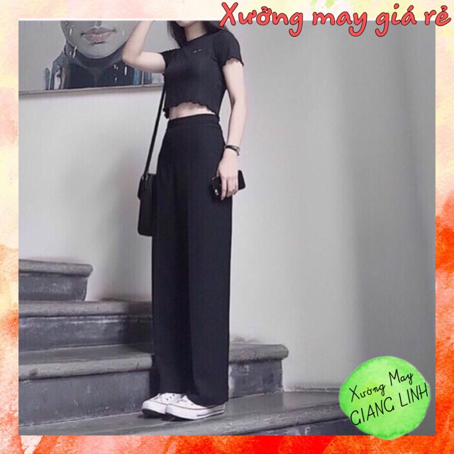 💖SIÊU HOT💖 Quần Ống Rộng Cạp Cao