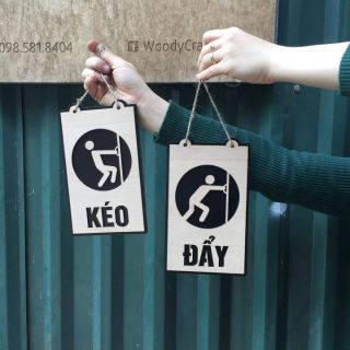 Bảng Gỗ Woody - Bảng Kéo - Bảng Đẩy - Push - Pull