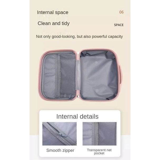 Vali Đựng Mỹ Phẩm Mini 14 Inch 2022 Thiết Kế Dễ Thương Tiện Dụng Mang Theo Du Lịch