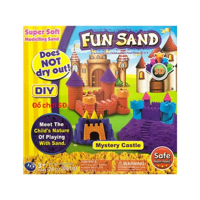 đồ chơi cát động lực - hộp vuông