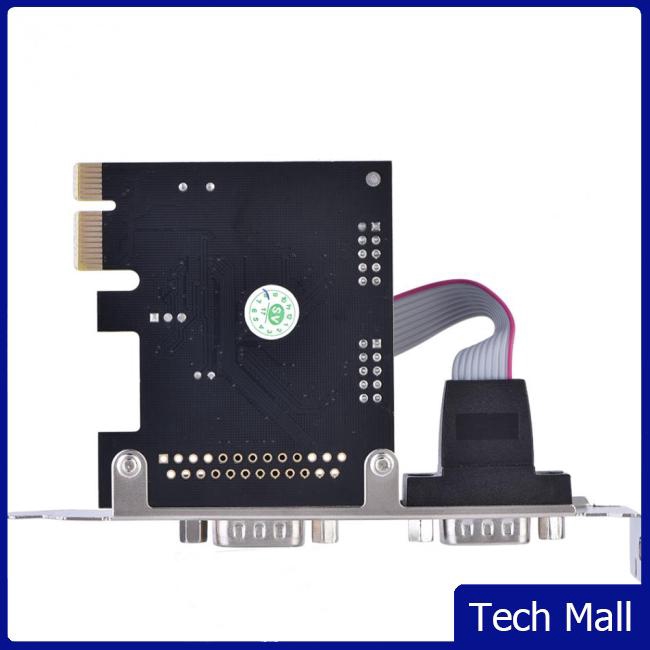 PCI-E to 2 DB9 RS232 Serial Ports + 1 DB25 Parallel LPT Port Adapter Card for Desktops