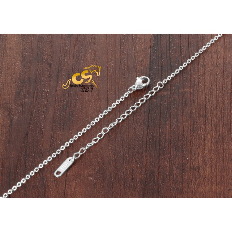 Lắc chân titan tình yêu vĩnh cữu dâu vô cực màu trắng