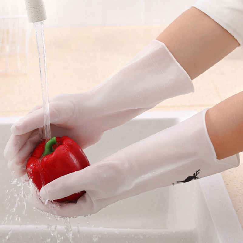 Găng tay cao su chống thấm nước tiện dụng cho nhà bếp