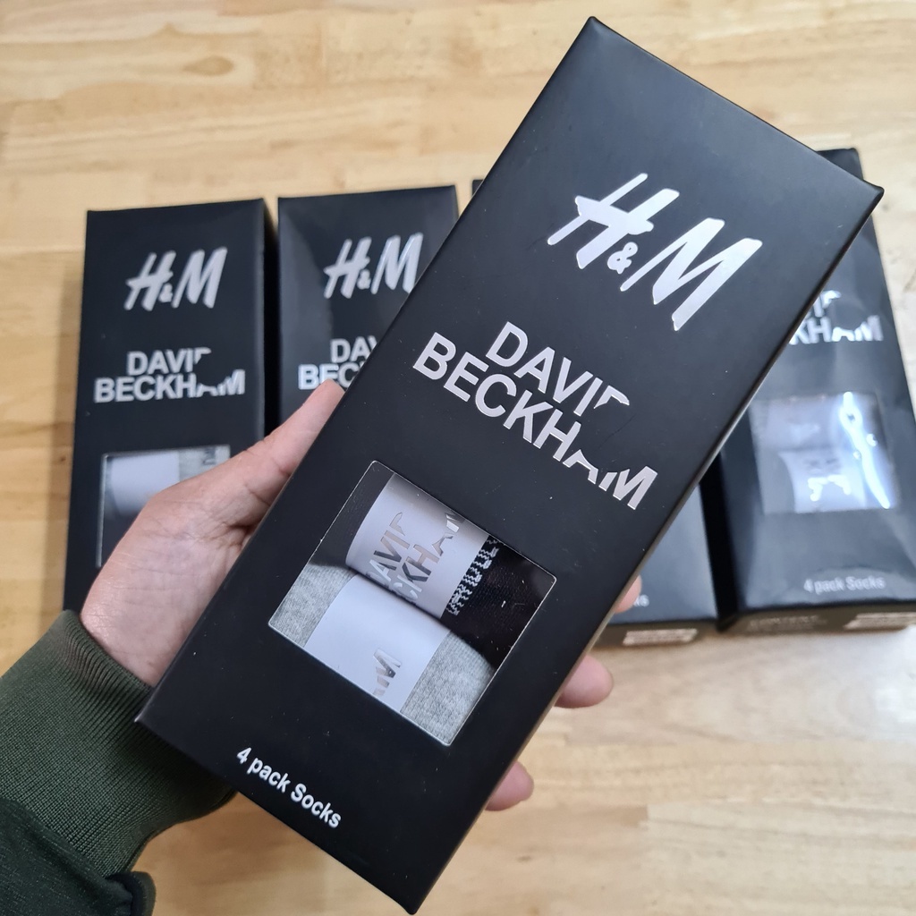 Hộp tất nam cổ ngắn ,vớ cổ ngắn nam Davi beckham (4 đôi) chất khử mùi hôi chân siêu đẹp TATNAM02