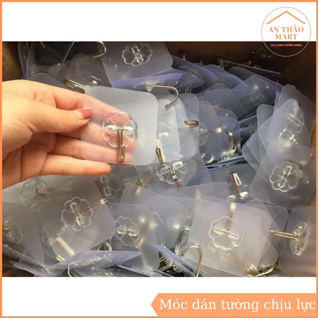 Móc Dán Tường Siêu Dính Trong Suốt Chịu Lực Tốt Treo Tường Chắc Chắn