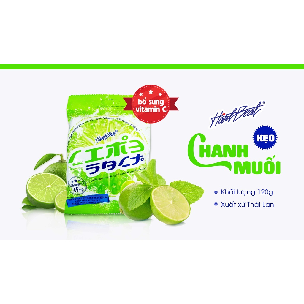 [HCM]Kẹo Chanh Muối Thái Lan gói 120g