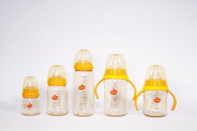 [Mẫu mới] Bình sữa PPSU Wesser 250ml cổ hẹp