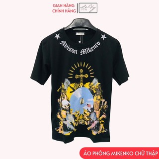 Áo Phông Unisex MIKENCO Chữ Thập Màu, Áo Ngắn Tay Cổ Tròn Chất 100% Cotton Dáng Unisex phù hợp cả Nam và Nữ