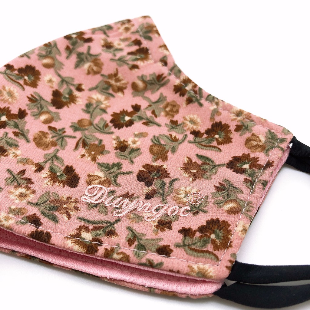 Khẩu trang vải cao cấp Duy Ngọc - Hoa nữ có nẹp ôm sát mũi (8809) | BigBuy360 - bigbuy360.vn