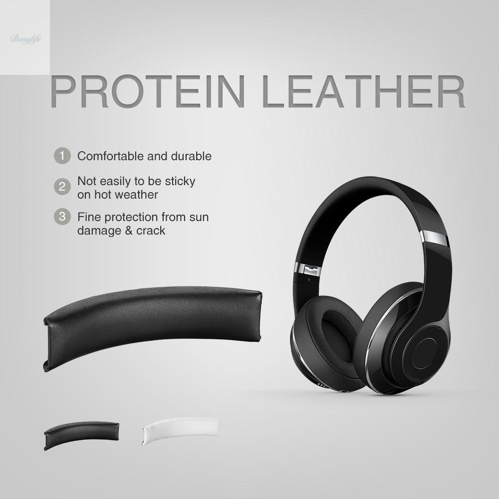 (Hàng Mới Về) Đệm Da Đen Chuyên Dụng Cho Tai Nghe Chụp Tai