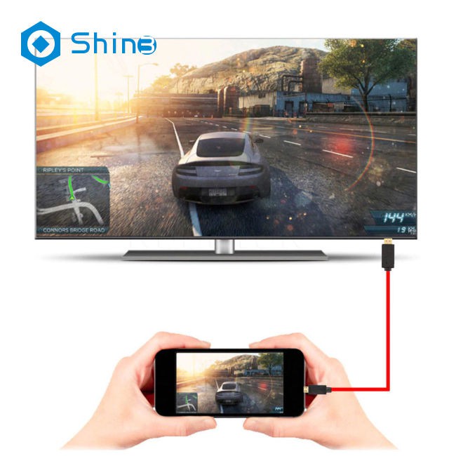 Cáp Chuyển Đổi Từ Shin3 Micro Usb Sang Hdmi 1080p Hd Tv 11pin Cho Điện Thoại Android Samsung