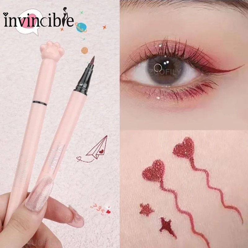 1 Bút Kẻ Mắt Dạng Lỏng Nhanh Khô Chống Mồ Hôi Thiết Kế Dễ Thương