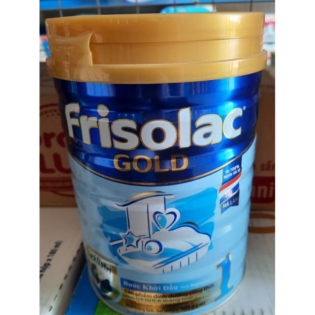 Sữa bột Frisolac gold 1 hộp 900g( cho bé từ 0-6 tháng tuổi)