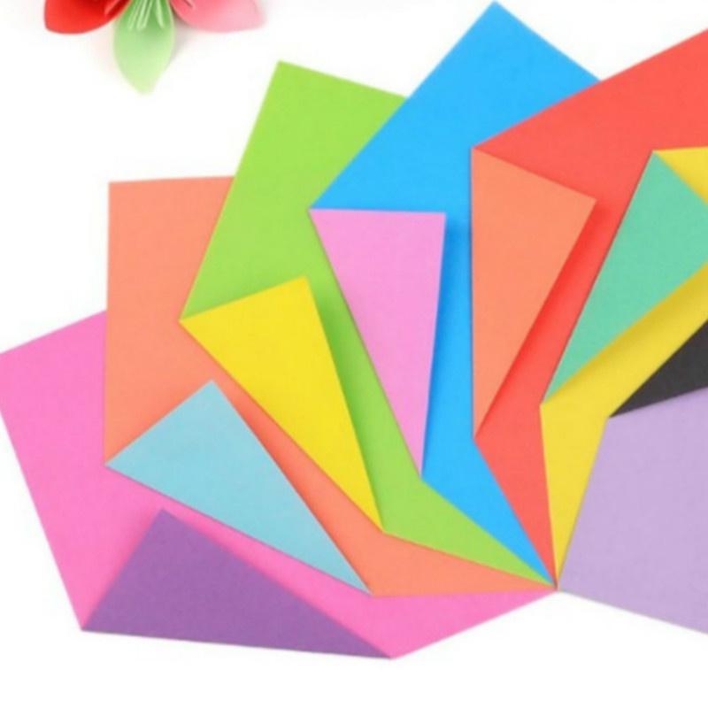 Set 24 Tờ Giấy Xếp Hình Origami Hai Mặt Nhiều Màu Sắc