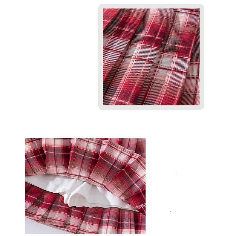 Chân Váy Xếp Ly Lưng Cao Phong Cách Nhật Bản Thời Trang Mùa Hè Cho Bé Gái