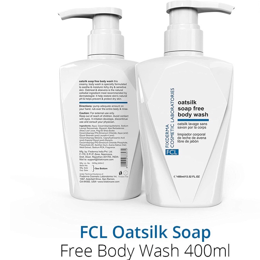 Sữa Tắm Dưỡng Ẩm Cho Da Khô Chàm FCL Oatsilk Soap Free Body Wash 400ml