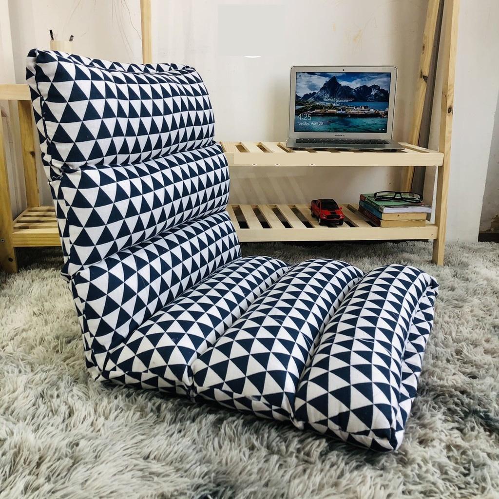 Ghế bệt lười tatami, Ghế ngồi bệt tựa Lưng tatami kiểu nhật điều chỉnh 5 cấp độ, Chịu lực tới 180kg