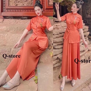 Đồ lam đi chùa ➕➕LỤA PHÁP CAO CẤP CÁ NGỌC