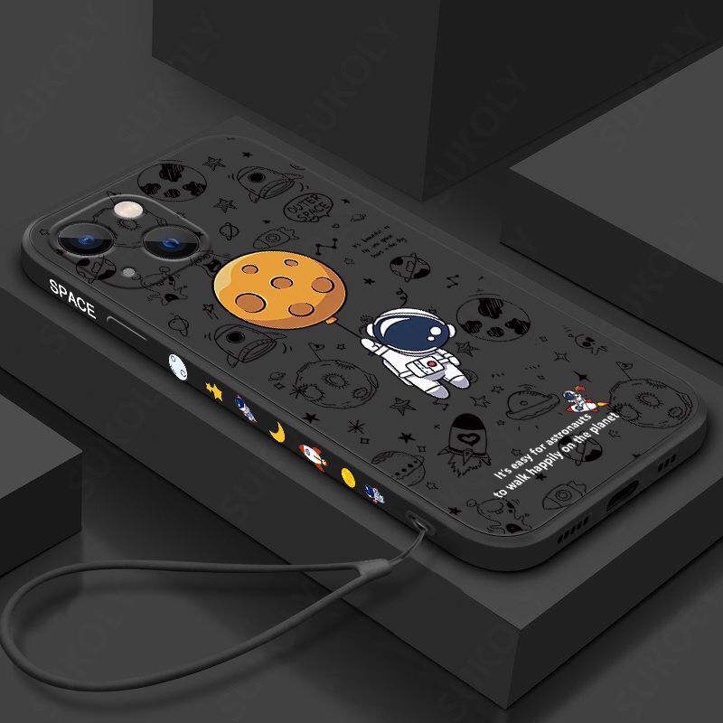Mới Ốp Điện Thoại Hình Phi Hành Gia Cho iPhone 13 pro Max 12 pro Max 6s plus 7 plus 8 X Xs Xr Xsmax 11 pro Max Se2020