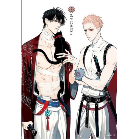 Bộ 8 tấm poster hd in hình anime spot goods 19 days