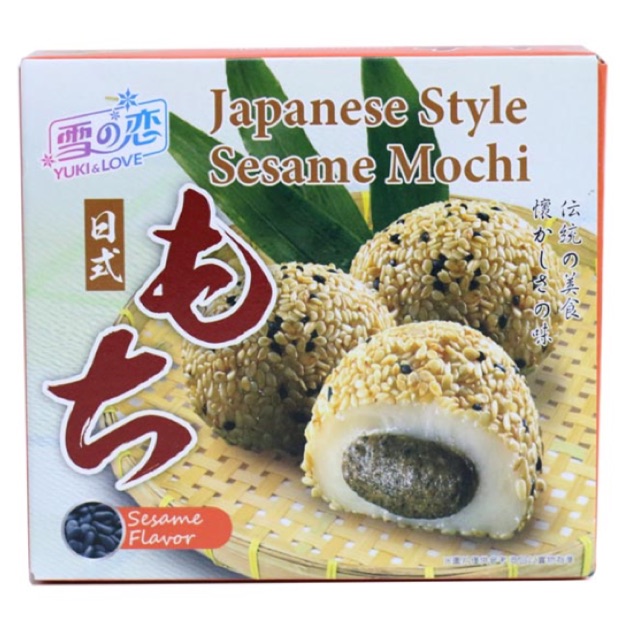 BÁNH MOCHI NHÂN MÈ – JAPANESE STYLE SESAME MOCHI hộp 132g