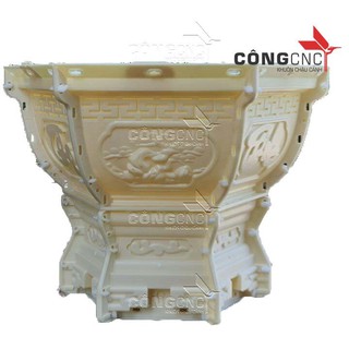 Khuôn Đổ Chậu Lục Giác, Khuôn Lục Giác 65 (Tùng, sen, phúc lộc thọ,cá chép - tài lộc, tết tài lộc ) Chân Bệ