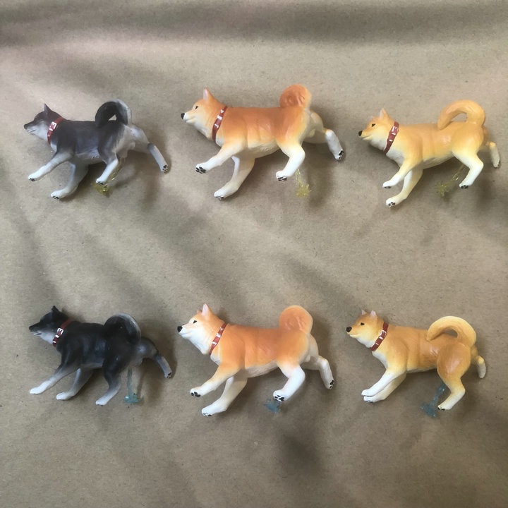 ✨Bộ Sưu Tập Đồ Chơi Chú Chó Shiba Akita Inu Bằng Nhựa Đáng Yêu