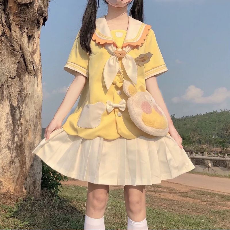 💗Ảnh thật cuối 💗 Đầm học sinh xinh xúng xính