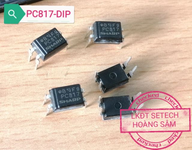 IC cách ly quang PC817 chân cắm, chân dán